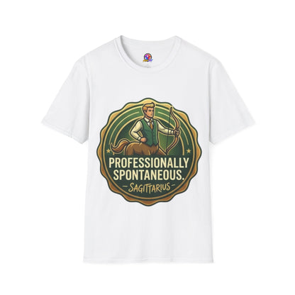 Sagittarius Archer T‑Shirt — "Professionally Spontaneous" Zodiac Tee