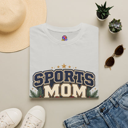 Sports Mom T‑Shirt — "Holiday Hustle" Athletic Mom Tee