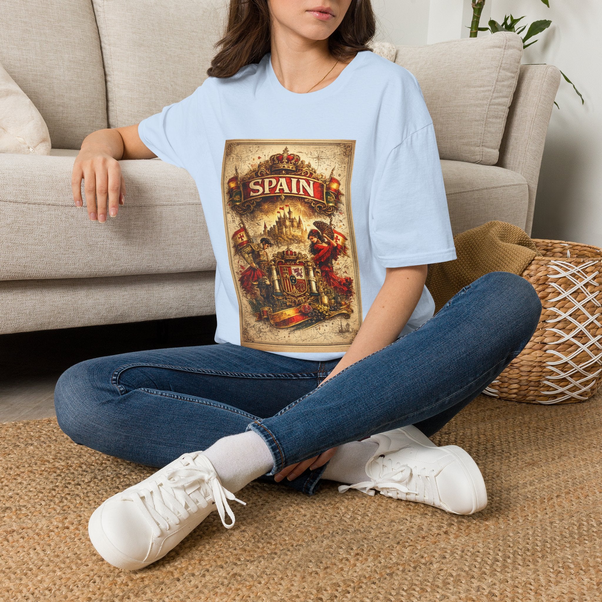 Spain Vintage Travel Graphic T‑Shirt — Retro Spanish Landmark Tee