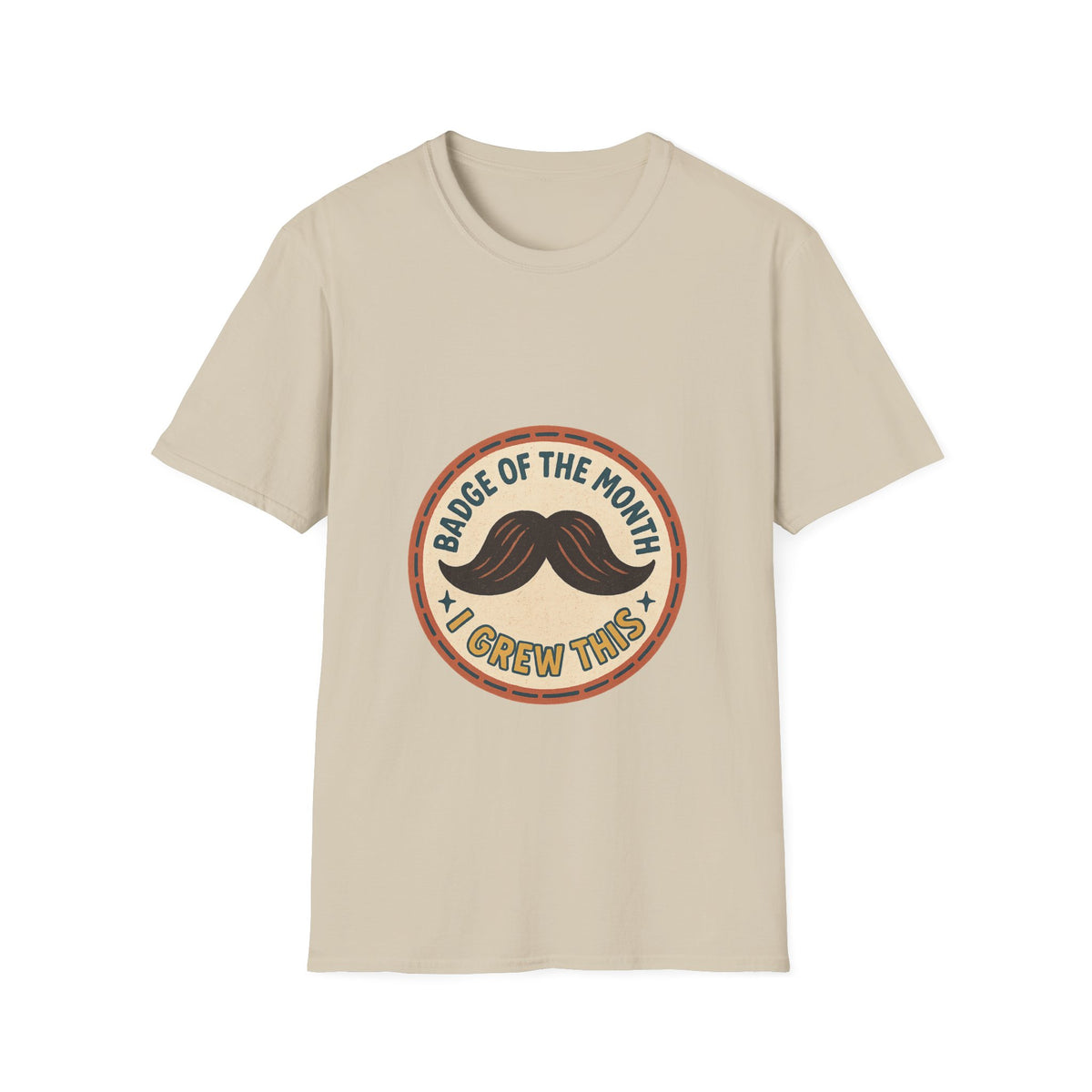 Mustache Dad T-Shirt - "King of the Mustache" Retro Badge Design - Trending Now - October 2026
