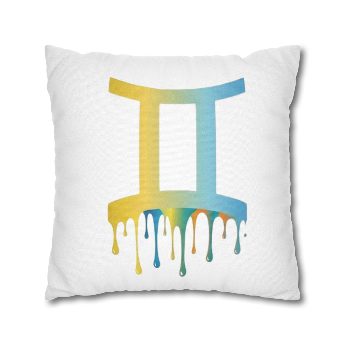 Gemini Drip Zodiac Pillow pillowcase Spun Square Pillowcase