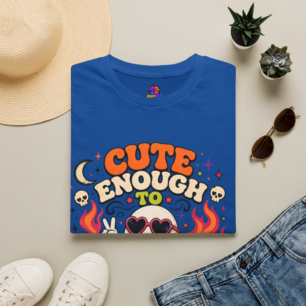 Halloween Cute Enough Unisex Softstyle T-Shirt