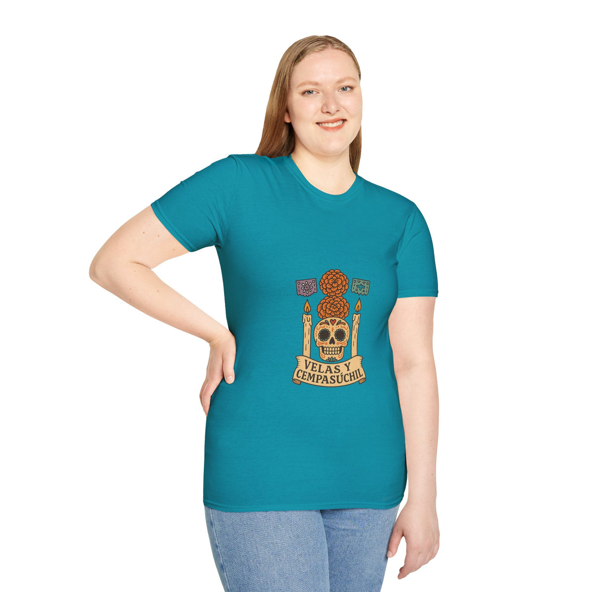 Day of the Dead Sugar Skull T-Shirt - Día de los Muertos Floral Skull Tee - Trending Now - October 2026