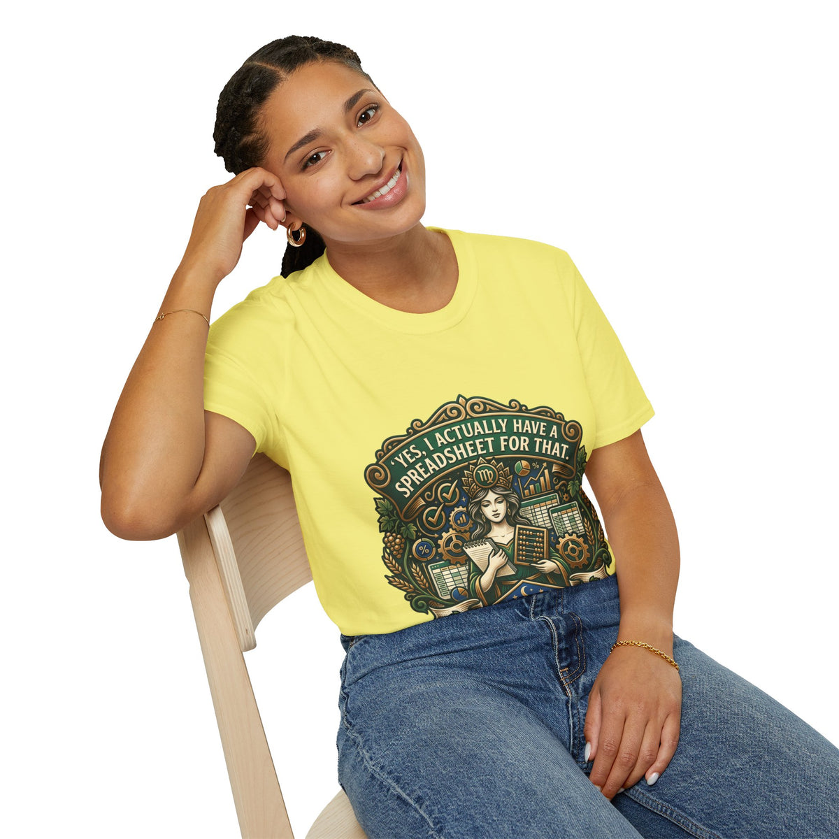 Virgo Zodiac T‑Shirt — "Yes, I Actually Have a Spreadsheet for That"