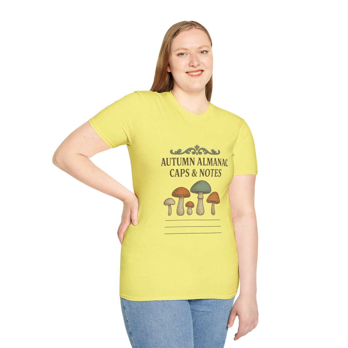 Mushroom Almanac T‑Shirt — Autumn Caps & Notes Botanical Tee - Trending Now - October 2026