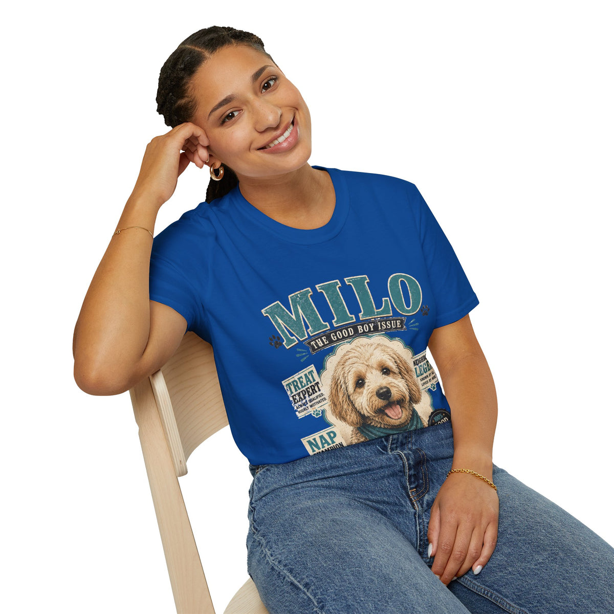 Milo "The Good Boy Issue" Dog Portrait T-Shirt