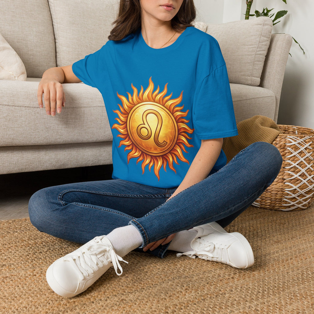 Leo Sun T‑Shirt — Zodiac Sunburst Graphic Tee