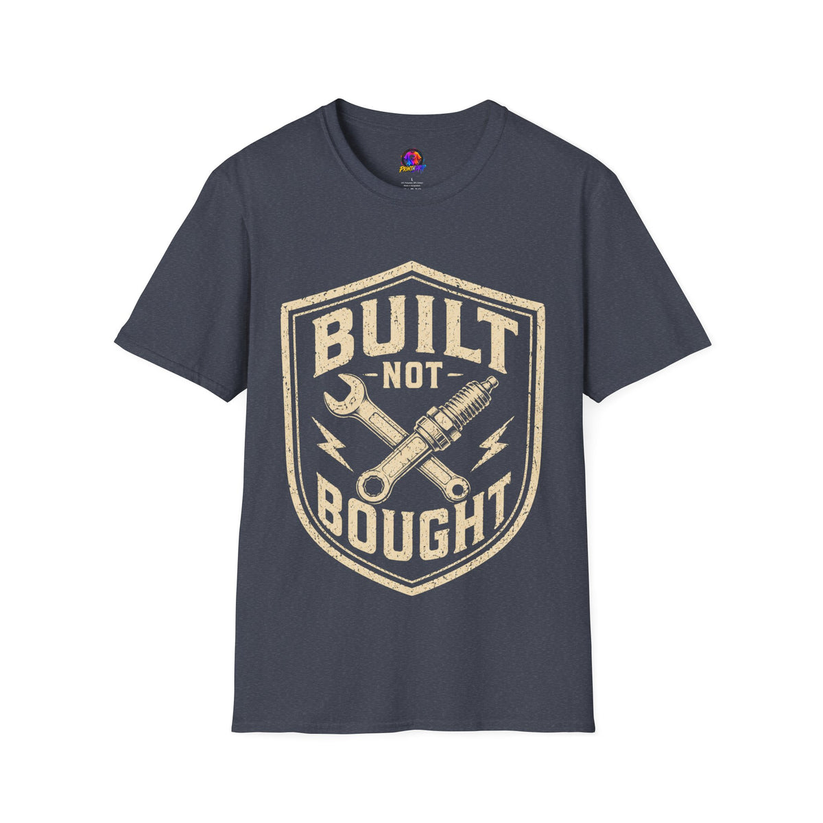 Built Not Bought T-Shirt — Vintage Mechanic Auto Repair Tee