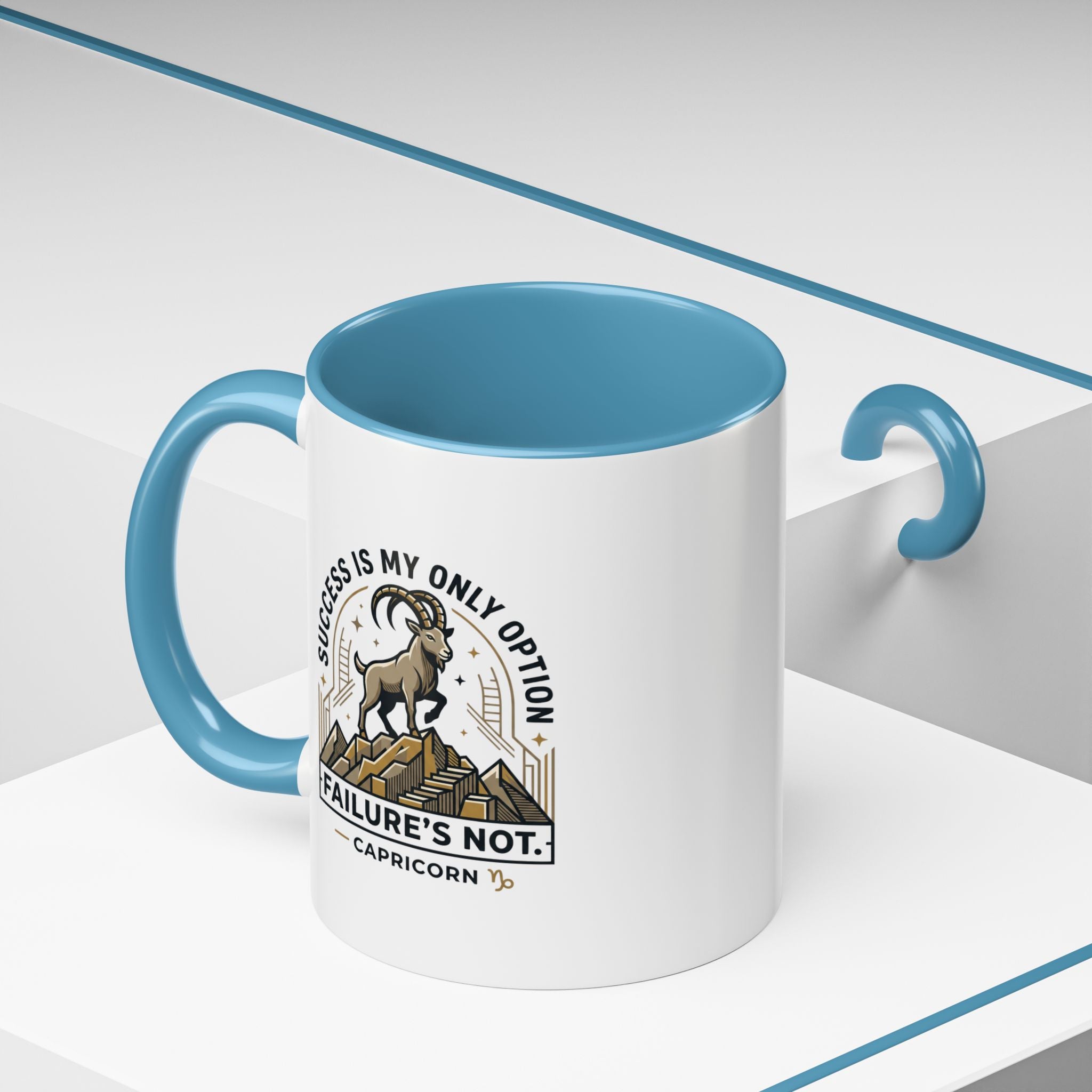 Capricorn Coffee Mug – "Success Is My Only Option, Failure's Not" Zodiac Gift