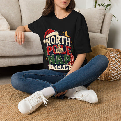 North Pole Nap Team T-Shirt — Funny Christmas Sleepy Holiday Tee