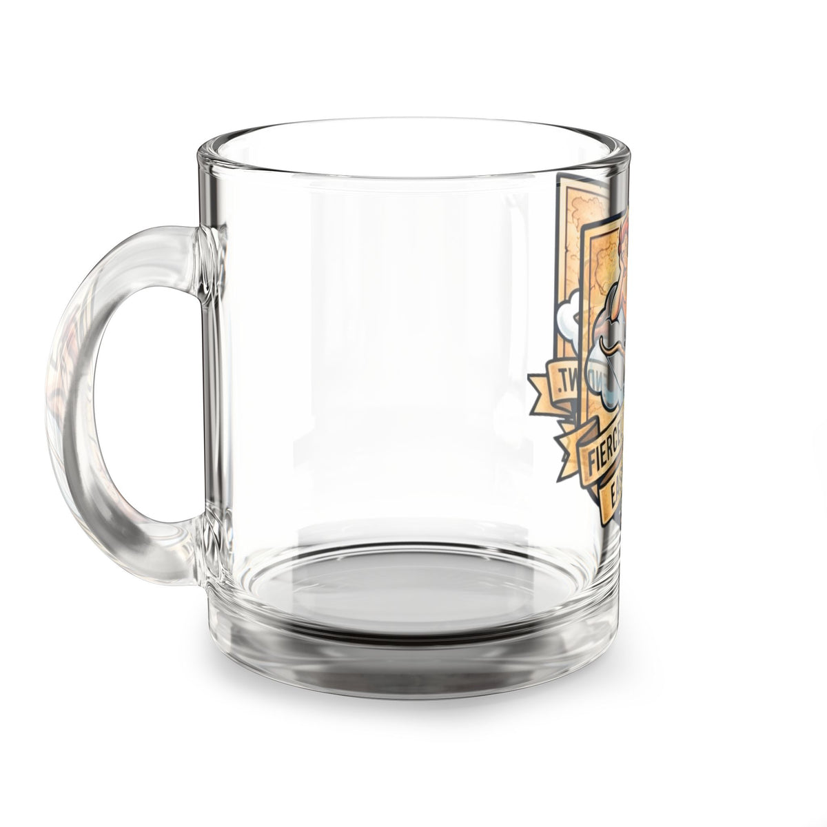 Sagittarius Glass Mug — "Fiercely Independent, Easily Bored" 10oz Zodiac Coffee Cup