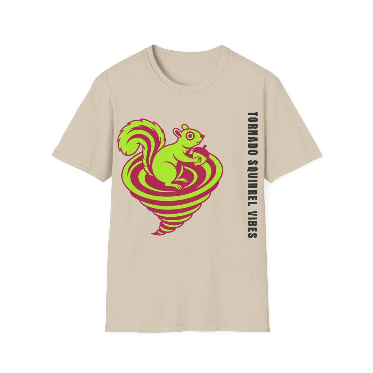 Squirrel Tornado T‑Shirt — Neon Retro Squirrel Whirl Graphic Tee - Trending Now - September 2026