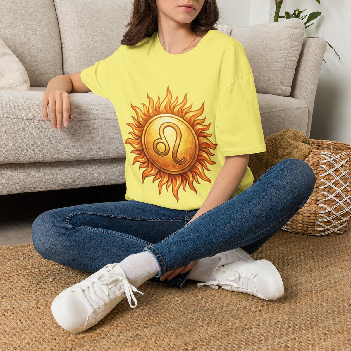Leo Sun T‑Shirt — Zodiac Sunburst Graphic Tee