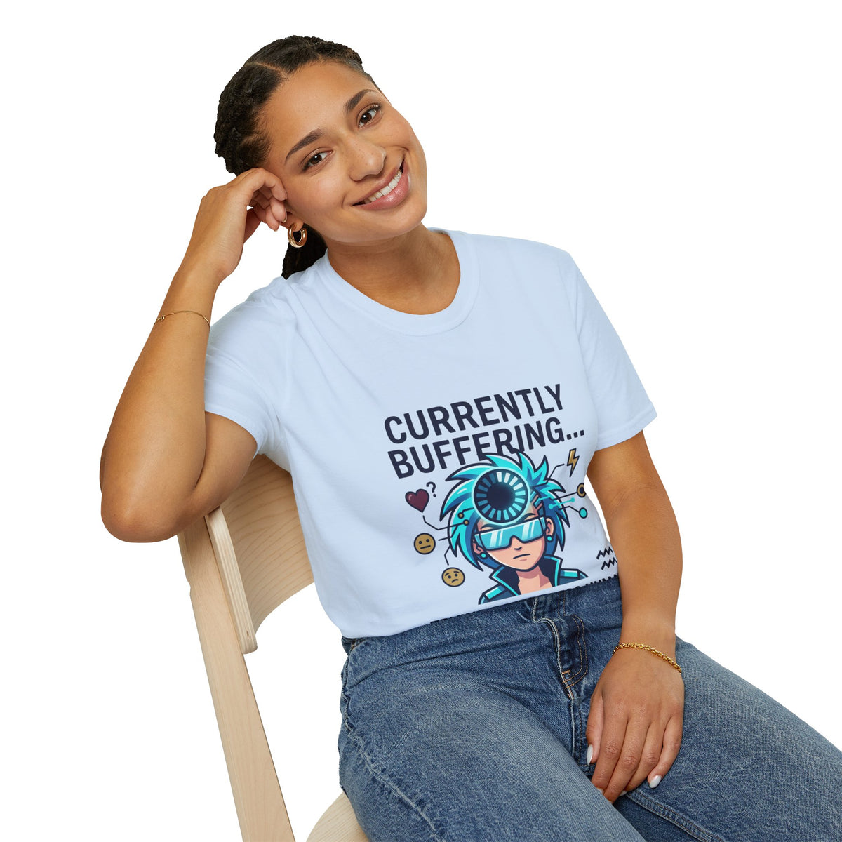 Currently Buffering T-Shirt — Funny Aquarius Zodiac Tee