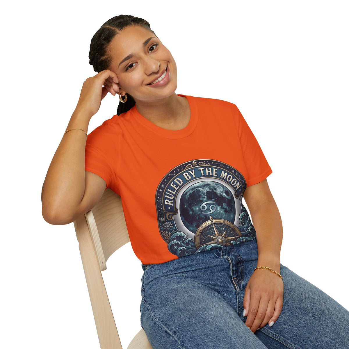 Ruled by the Moon T-Shirt — Moonphase Zodiac Graphic Tee