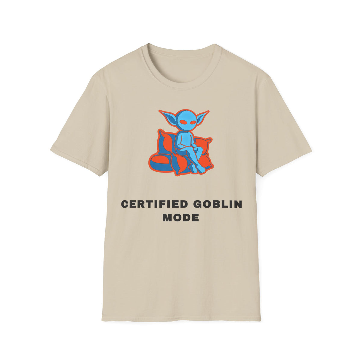 Certified Goblin Mode T-Shirt — Cute Blue Goblin Graphic Tee - Trending Now - September 2026