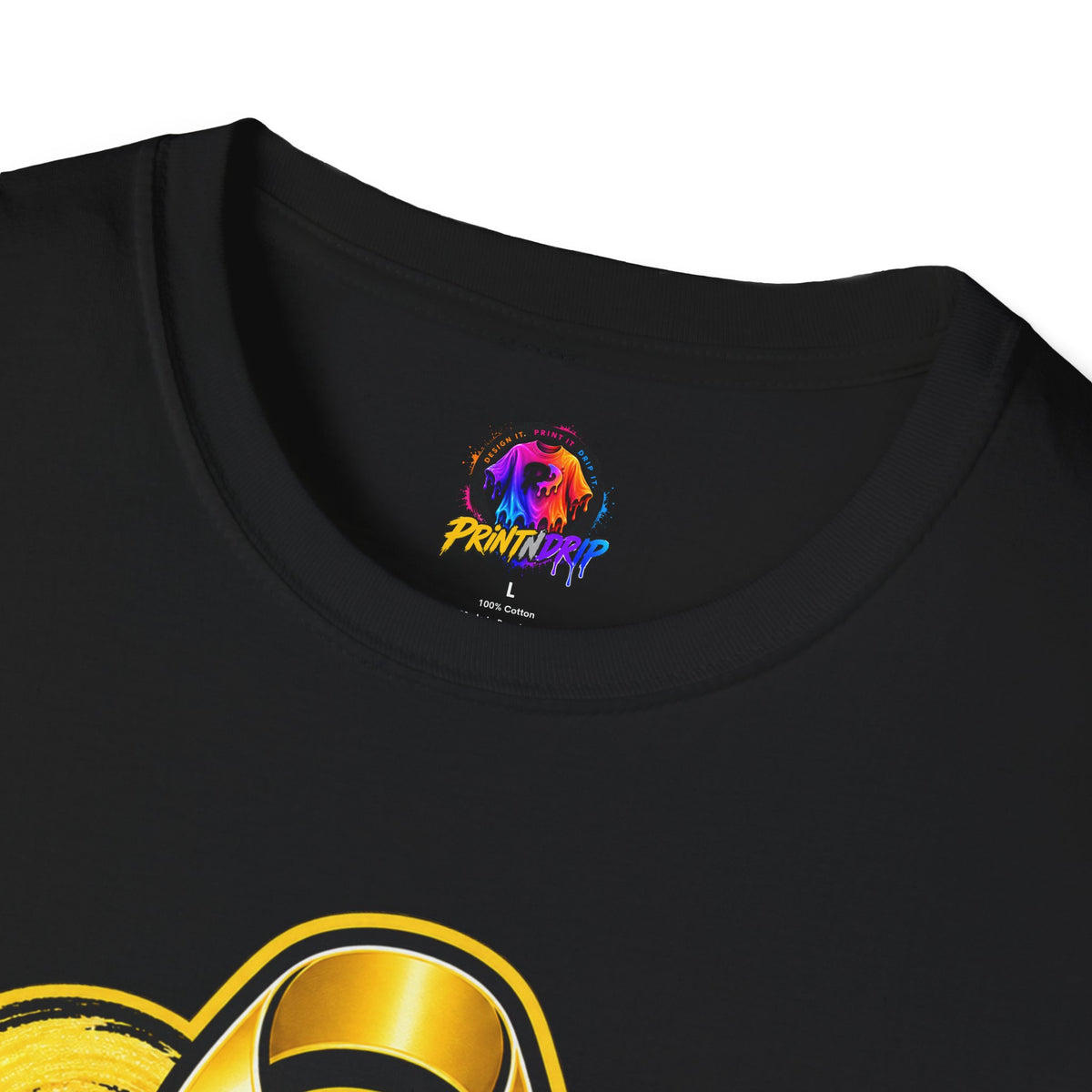 Gold September T-Shirt — Childhood Cancer Awareness Ribbon Tee