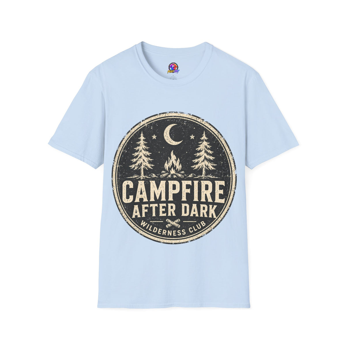 Campfire After Dark Tee — Vintage Wilderness Camping T-Shirt