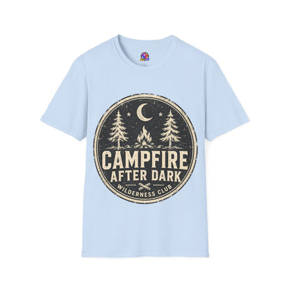 Campfire After Dark Tee — Vintage Wilderness Camping T-Shirt
