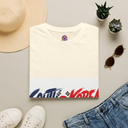 South Korea Flag Brushstroke T-Shirt — Patriotic Korean Travel Tee