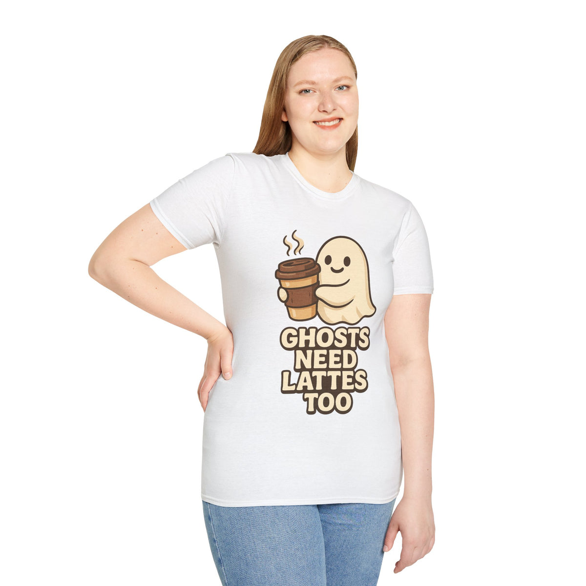 Ghosts Need Lattes Too T-Shirt - Trending Now - August 2026