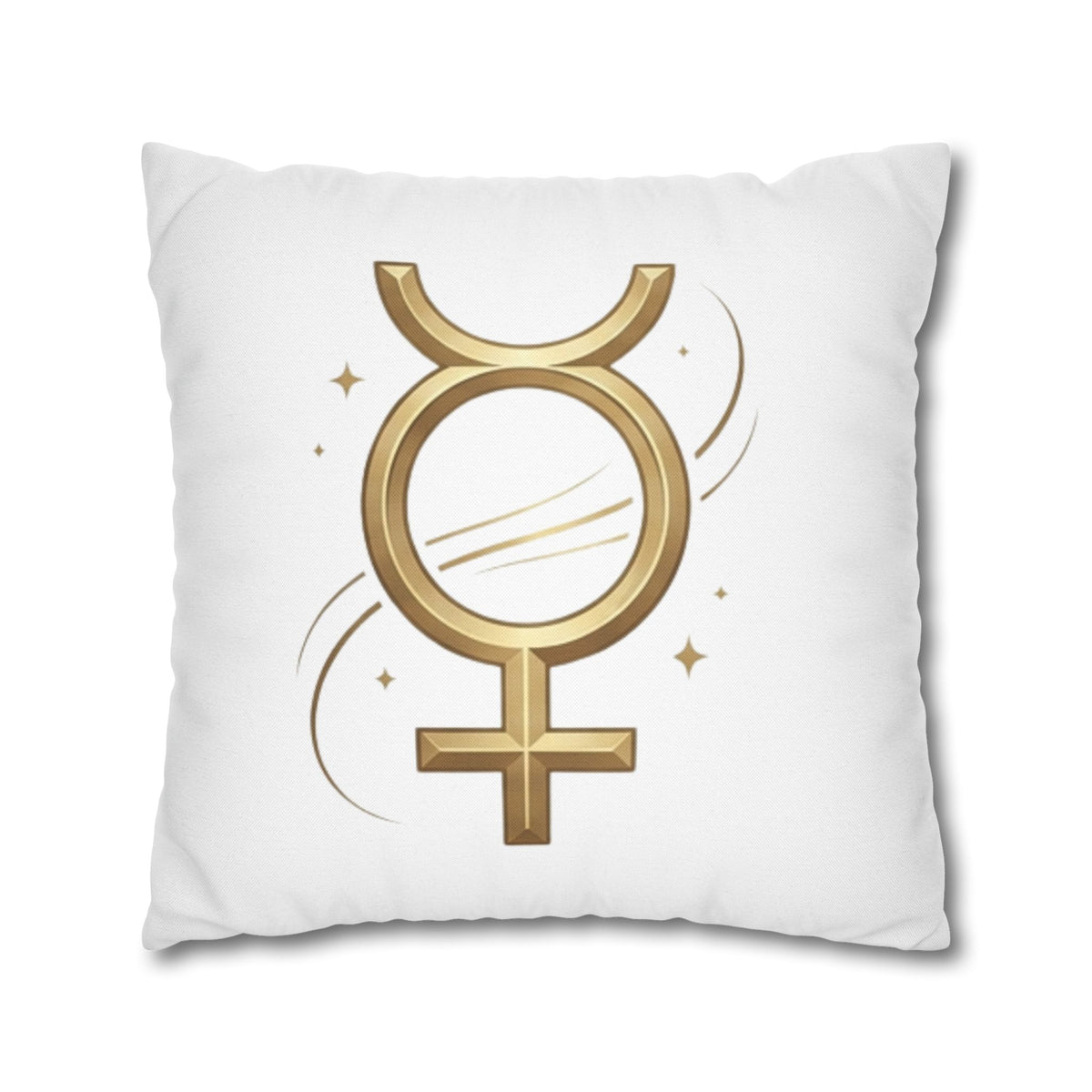 Virgo Mercury Retrograde Golden Glyph Pillowcase