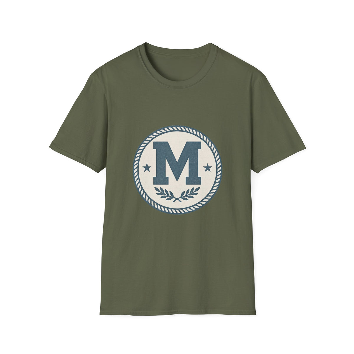 Monogram M Crest T‑Shirt — Vintage Initial Logo Tee - Trending Now - August 2026