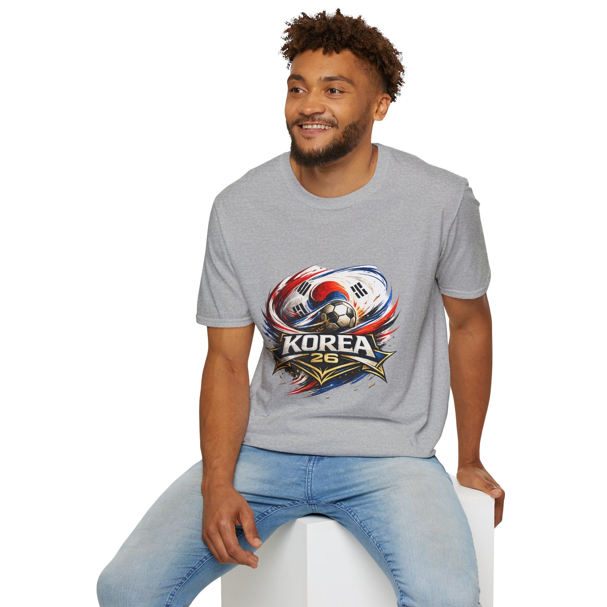 Korea Soccer T‑Shirt — Korea Football Crest Tee