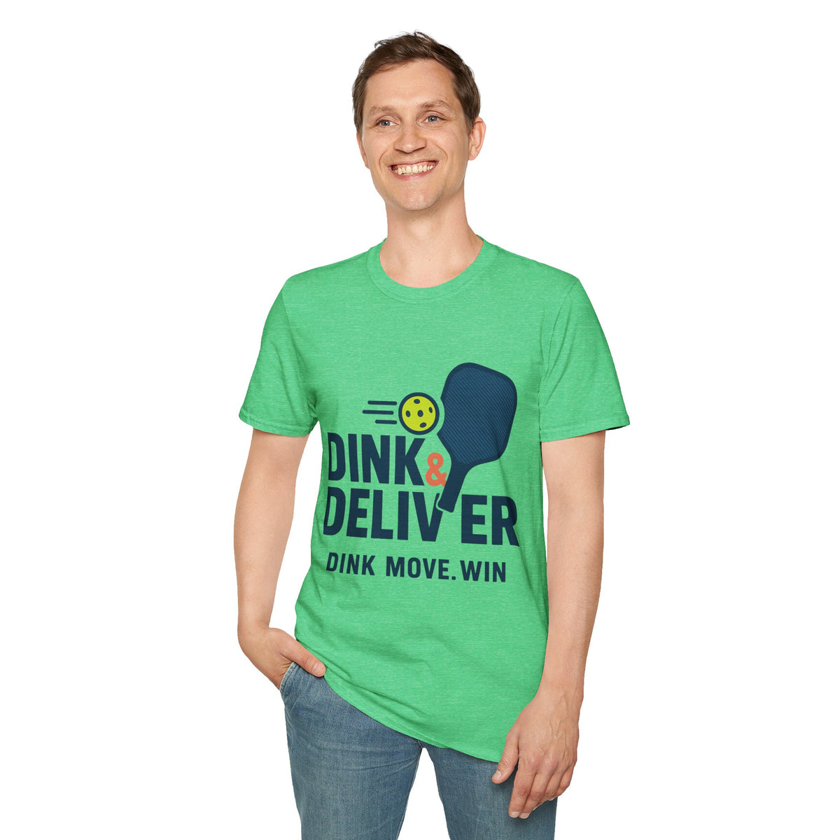 Pickleball Player T‑Shirt — 'Dink. Drive. Deliver.' Graphic Tee for Pickleball Fans - Trending Now - August 2026