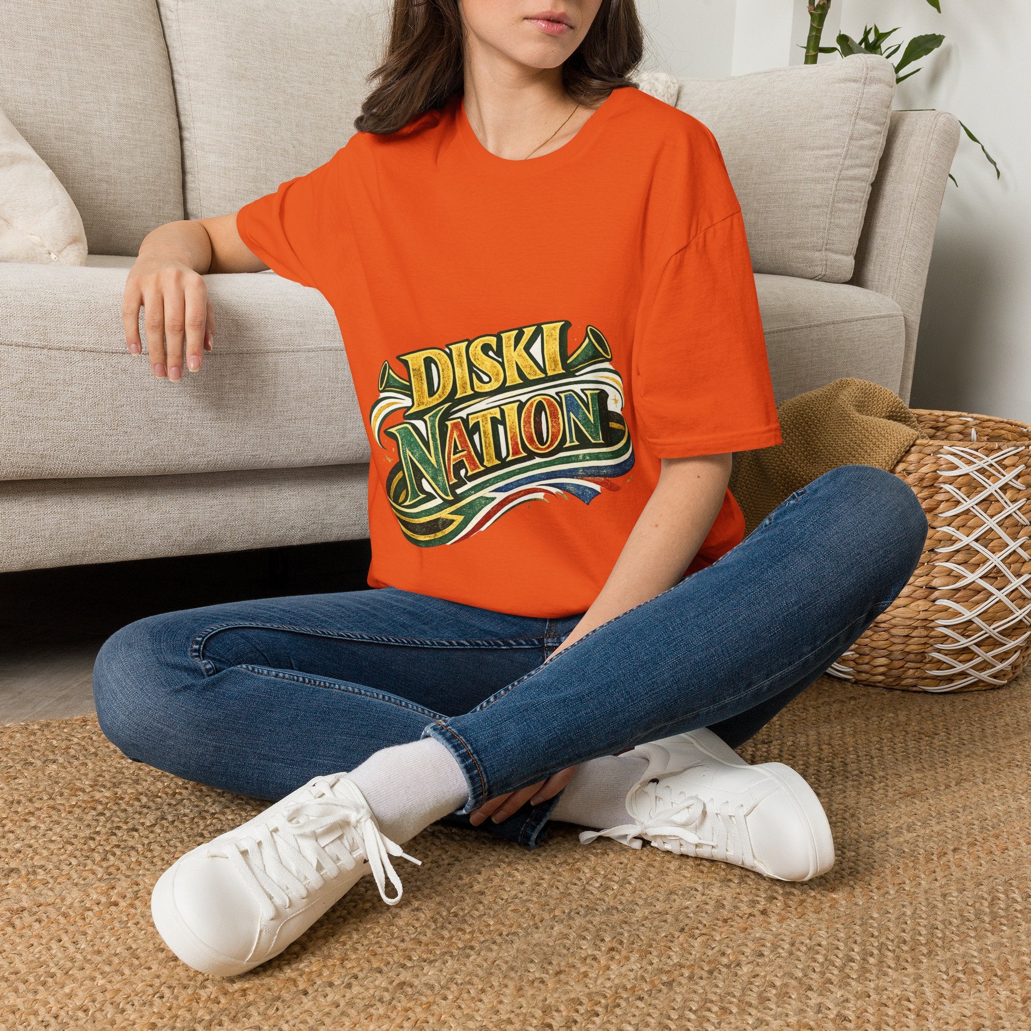 South Africa Diski Nation T-Shirt — Retro Reggae Graphic Tee
