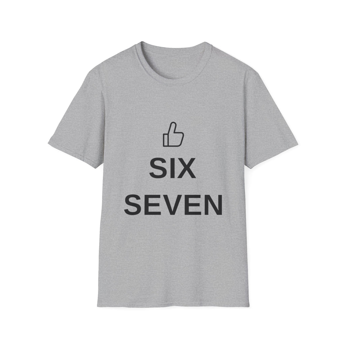 Six Seven Thumbs Up T-Shirt - Minimalist Positive Graphic Tee - Trending Now - September 2026