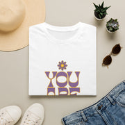You Are Good Enough Retro Groovy Tee - Positive Affirmation Flower Graphic T-Shirt - Trending Now - September 2026