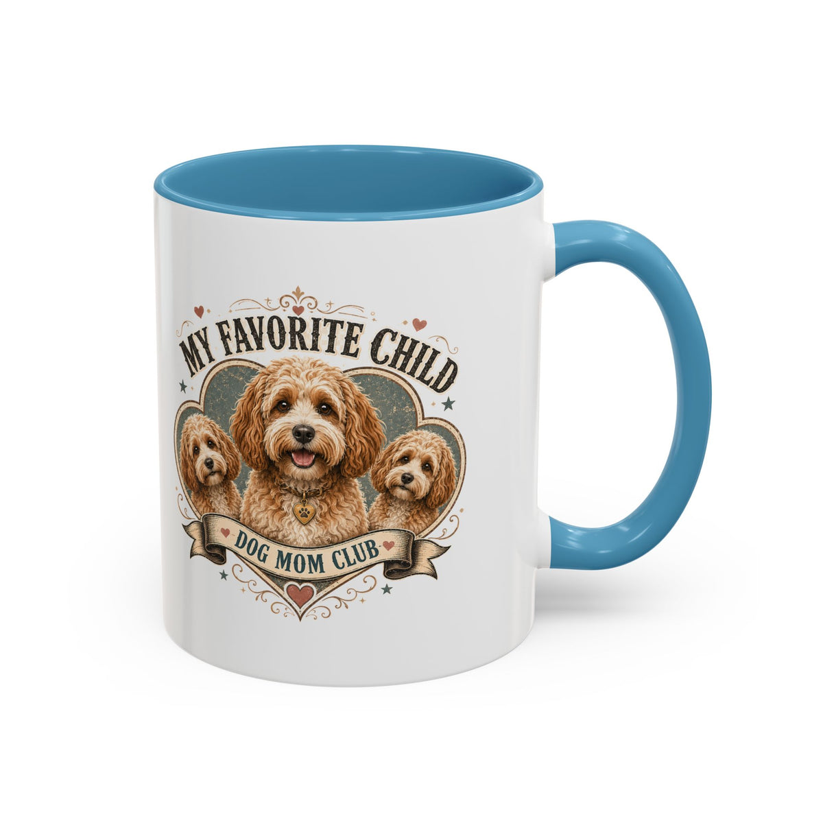 Milo Bailey Dog Dad Mom Dog Mom Club Coffee Mug — “My Favorite Child” Cute Labradoodle Gift