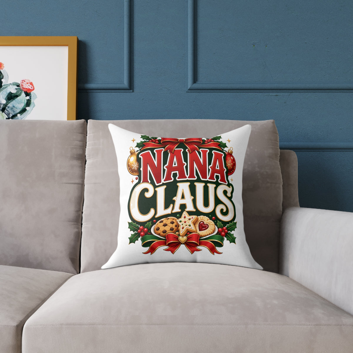 Nana Claus Christmas Pillow