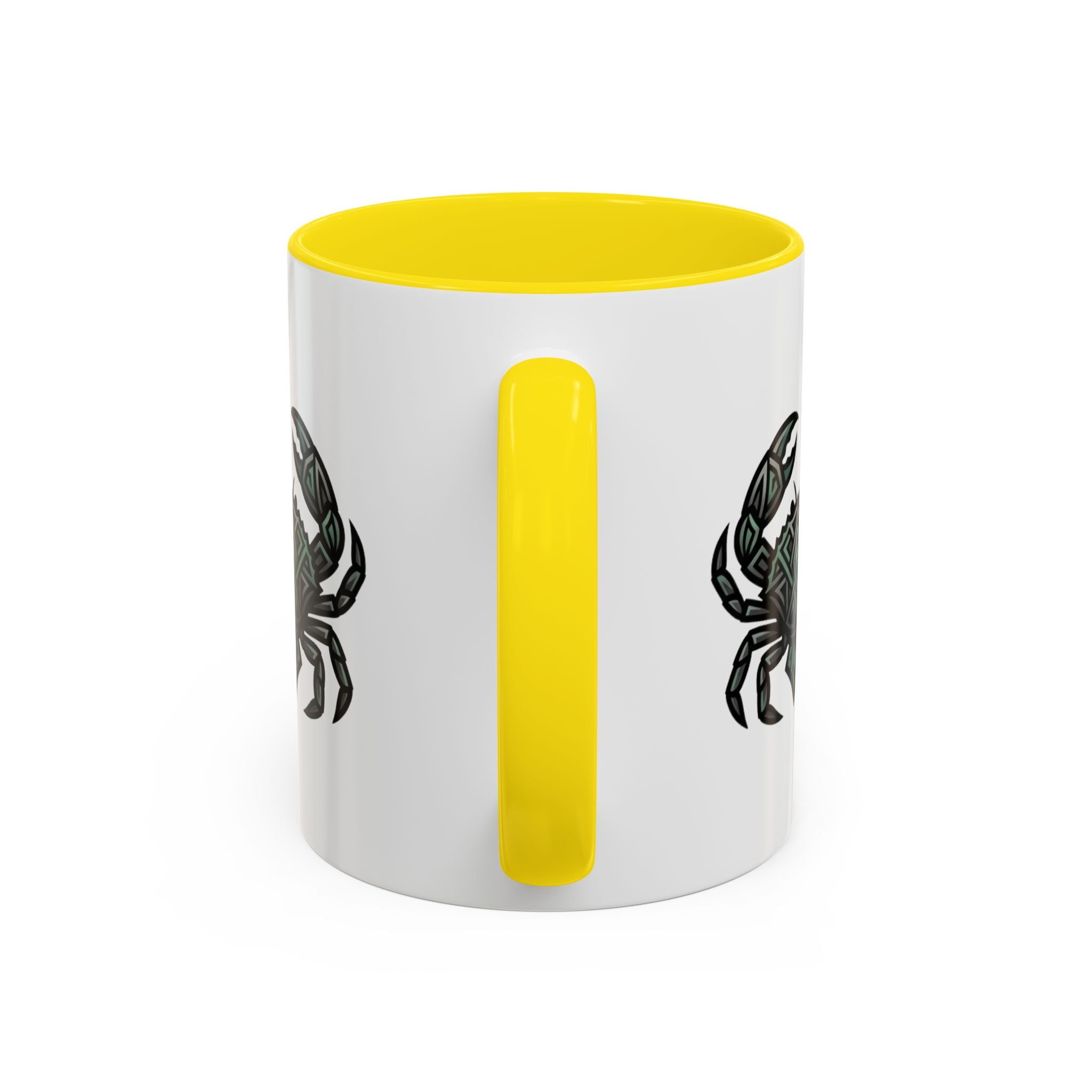 Cancer Zodiac Coffee Mug — Geometric Crab Accent Mug