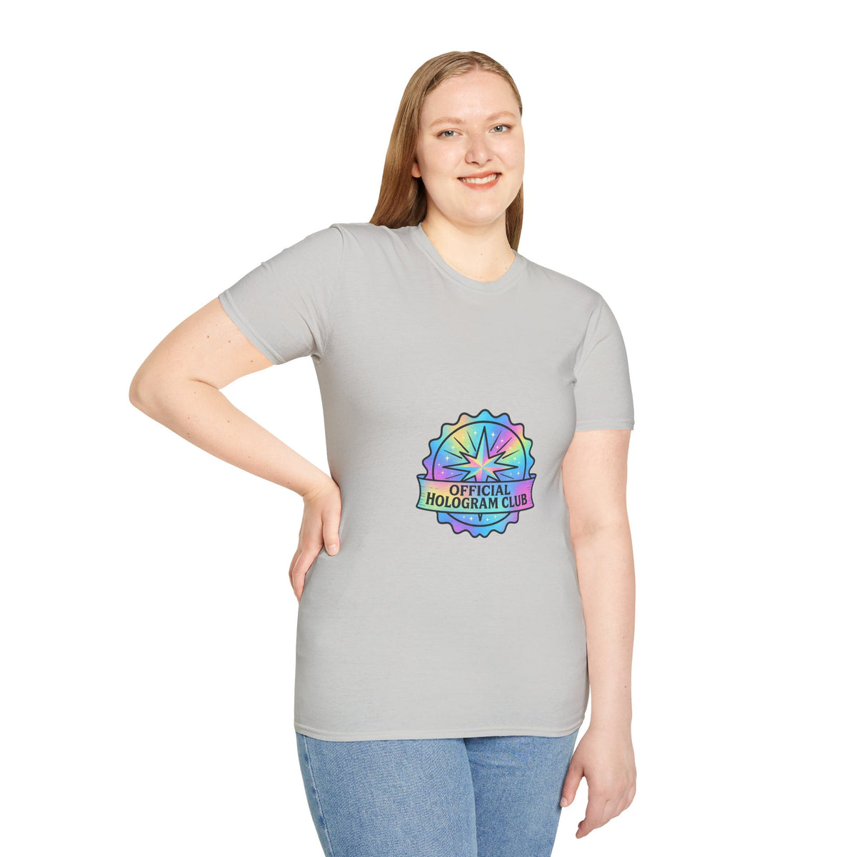 Official Hologram Club Rainbow Holographic T-Shirt - Trending Now - October 2026