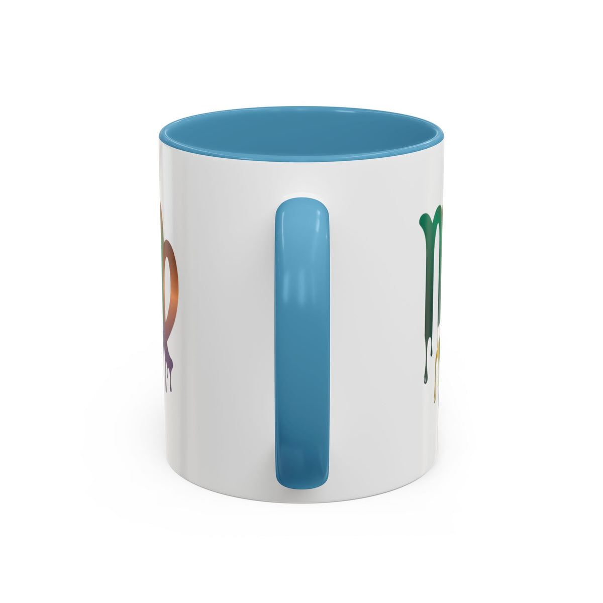 Virgo Zodiac Virgo Drip Accent Coffee Mug — Colorful Zodiac Astrology Gift