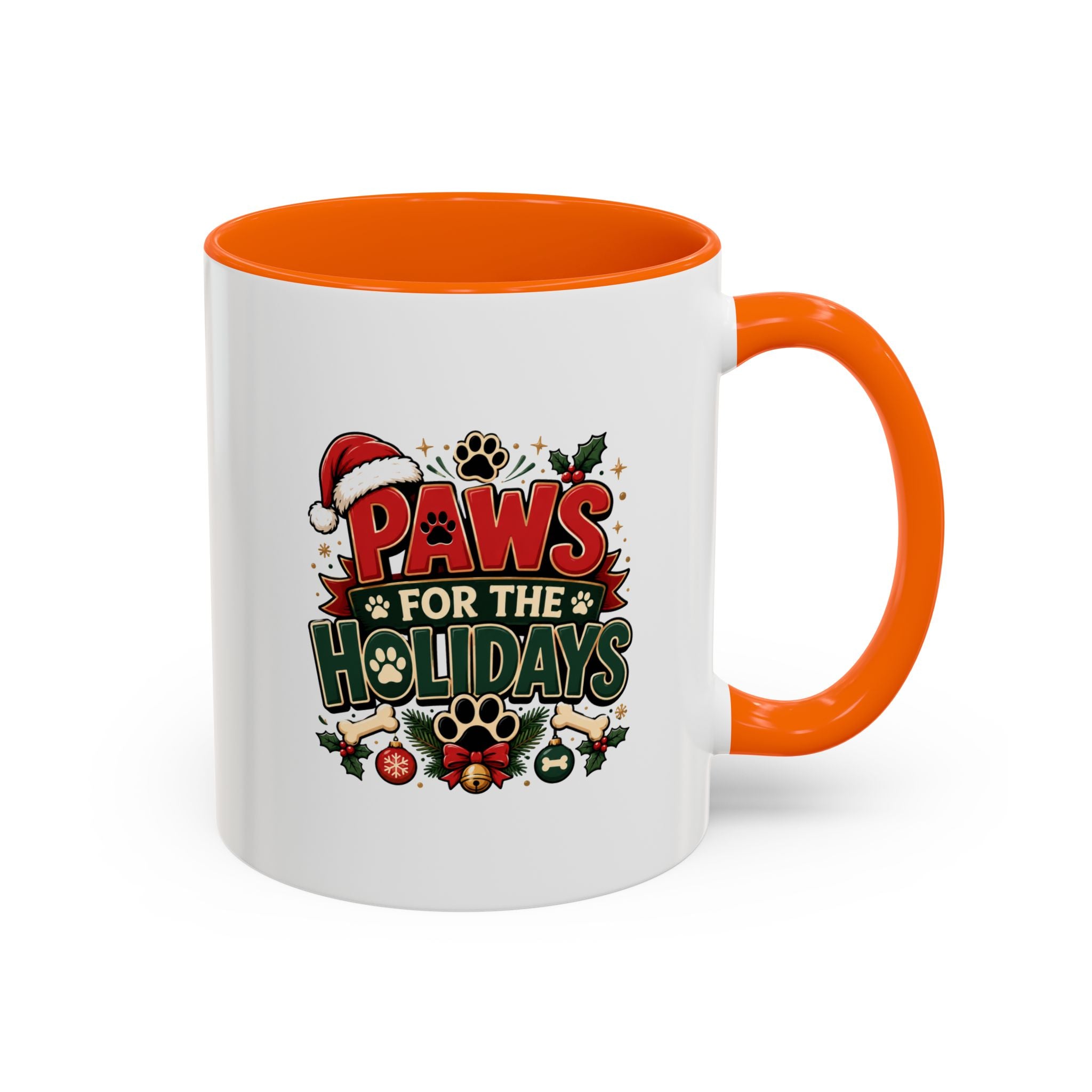 Paws for the Holidays Coffee Mug - Festive Pet Lover Accent Mug