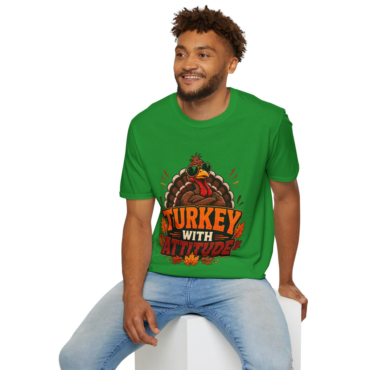 Thanksgiving T-Shirt Turkey With Attitude T-Shirt — Funny Thanksgiving Turkey Graphic Tee