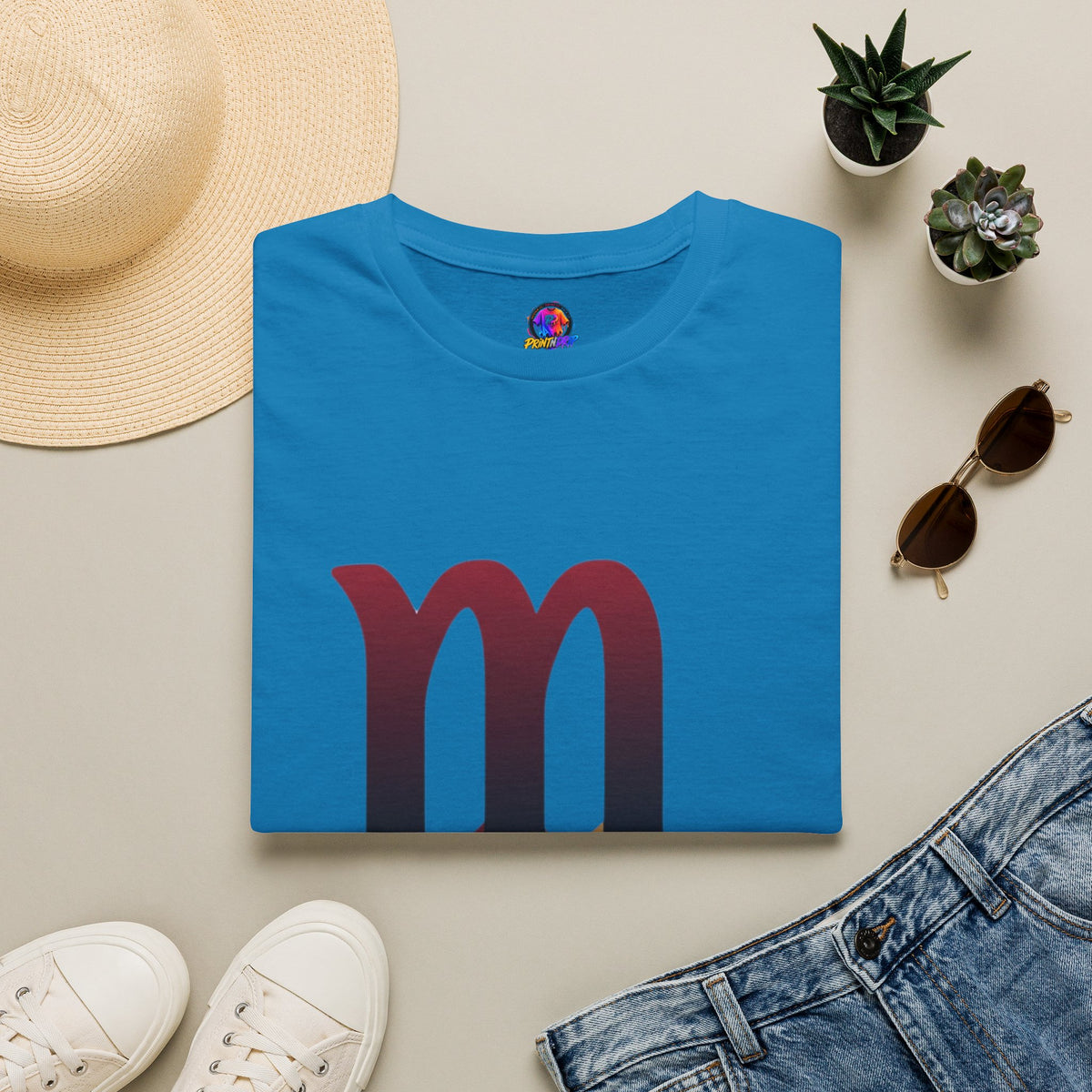 Scorpio Drip Symbol T-Shirt — Zodiac Scorpion Astrology Tee