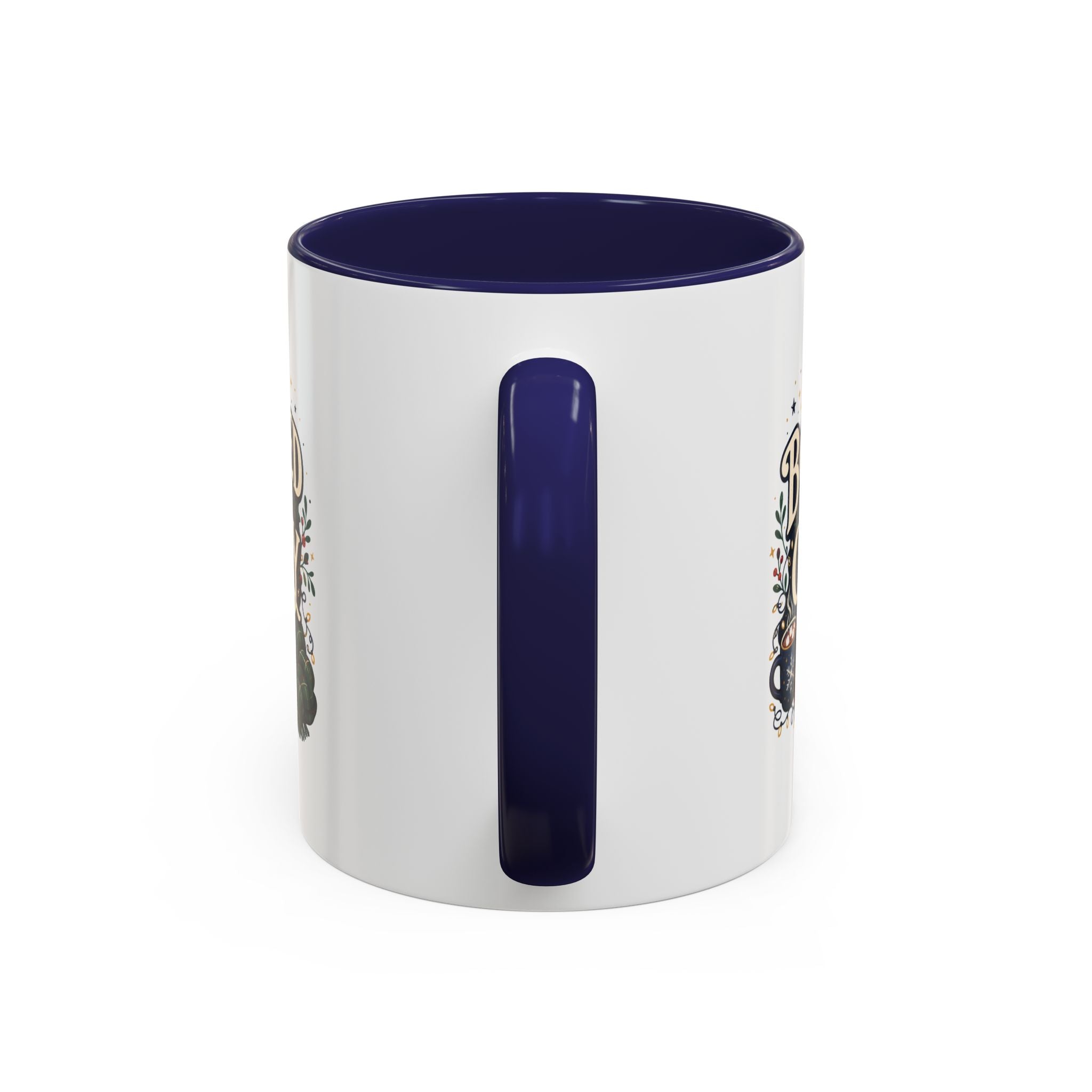 Modern Day Christmas Booked and Cozy Accent Coffee Mug — Book Lover Tea & Coffee Cup (11/15oz)