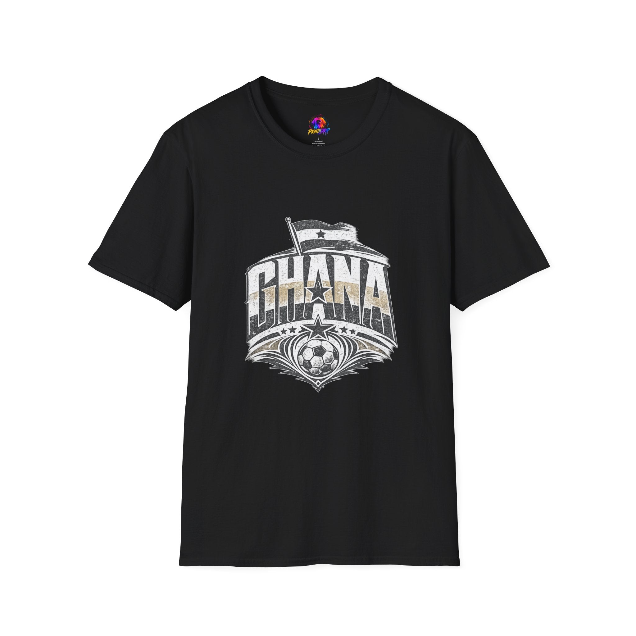 Ghana Vintage Flag T-Shirt — Retro Ghana Pride Graphic Tee