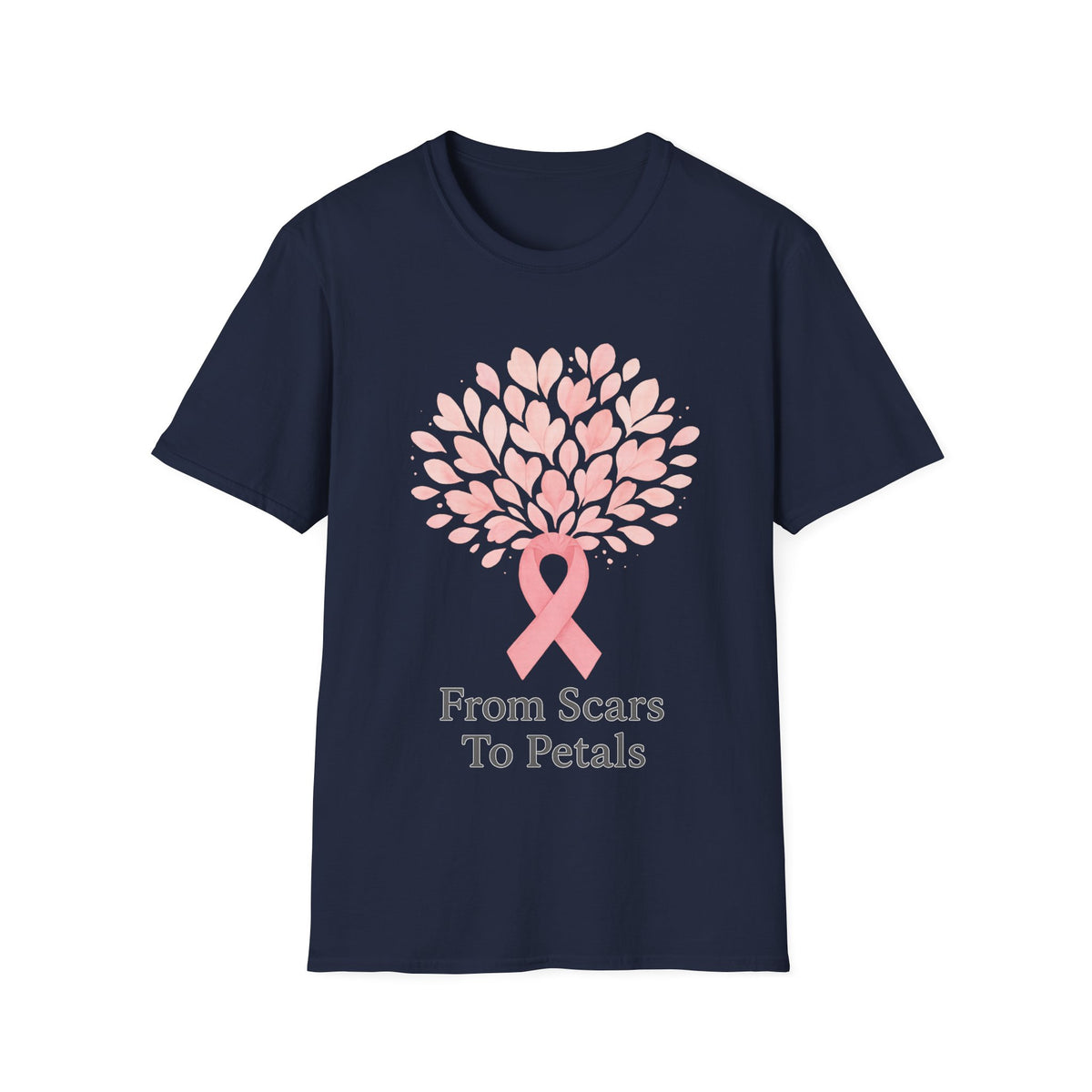 From Scars To Petals Pink Ribbon Tree T-Shirt, Breast Cancer Survivor Gift Tee - Trending Now - September 2026