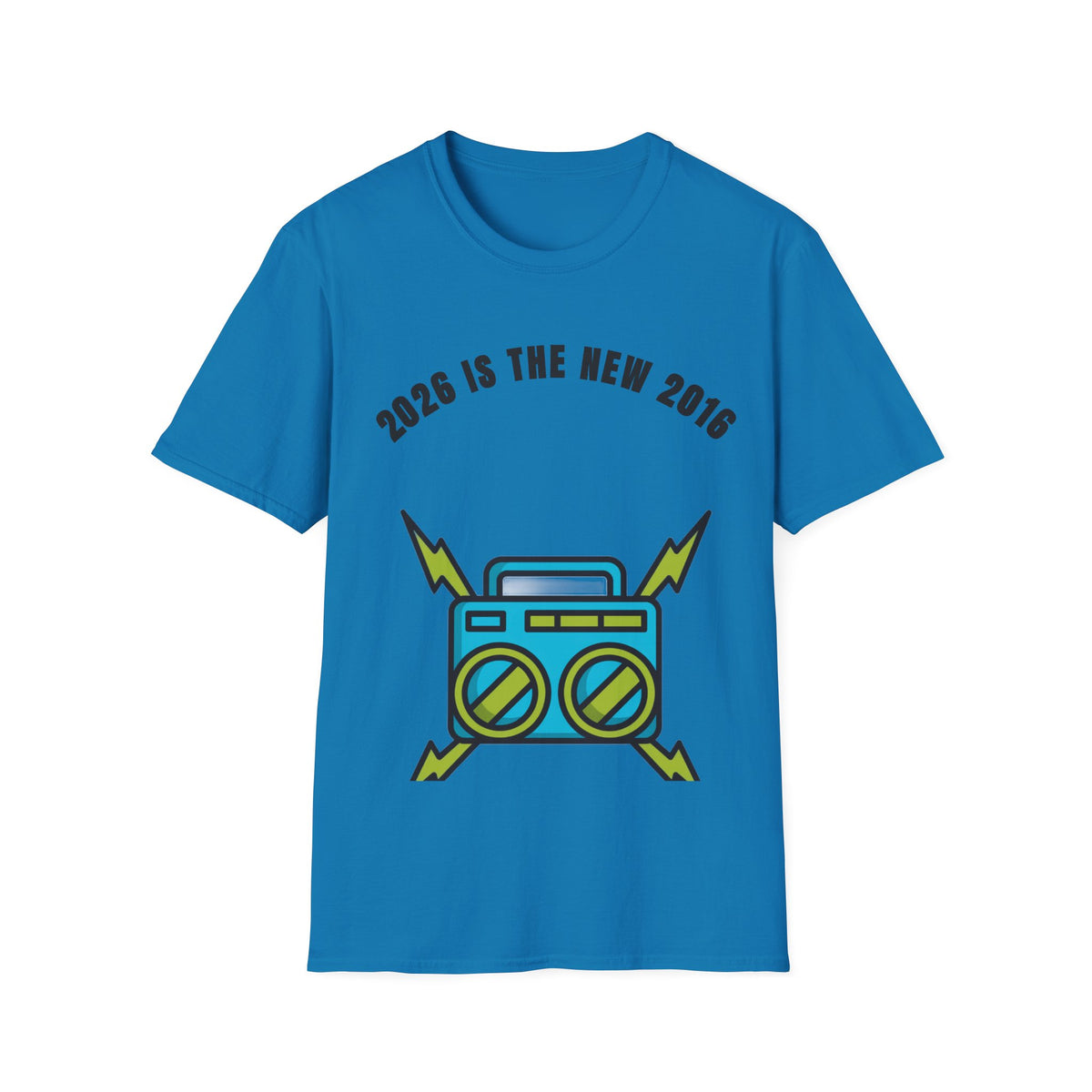 2026 Is The New 2016 T-Shirt — Retro Boombox Graphic Tee - Trending Now - September 2026