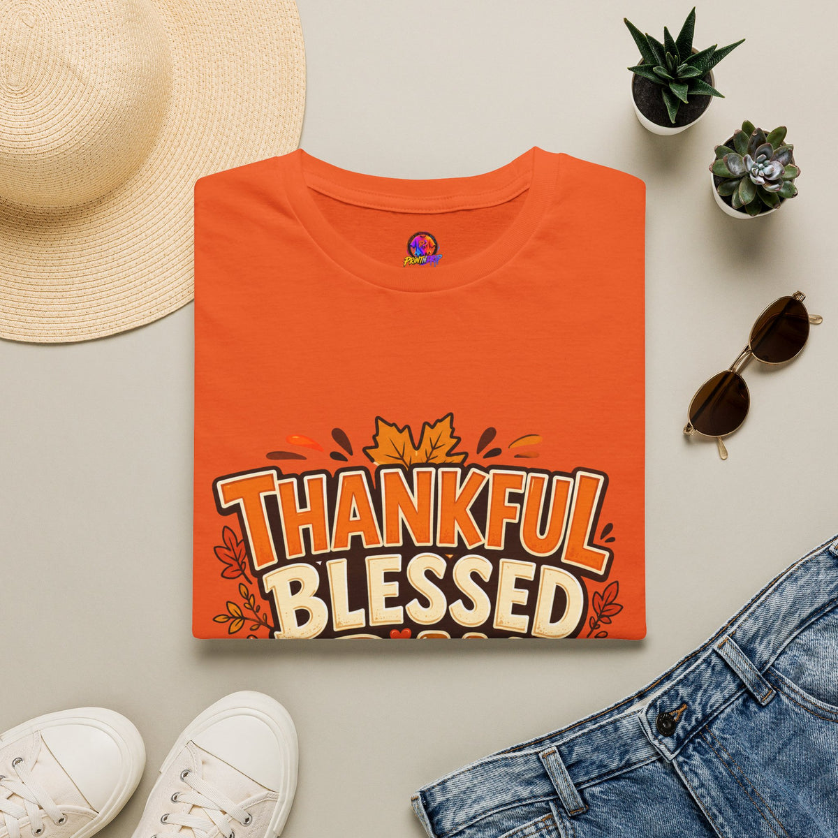 Thanksgiving T-shirt Thankful Blessed Gravy Obsessed T-Shirt — Thanksgiving Fall Turkey Dinner Tee