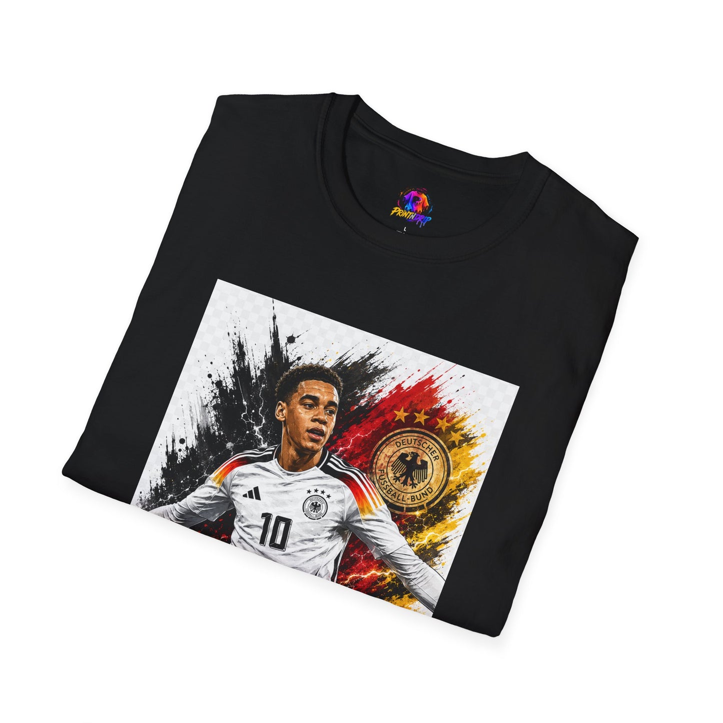 Germany Soccer Player Graphic T-Shirt — Jamal Musiala Germany Jersey Design