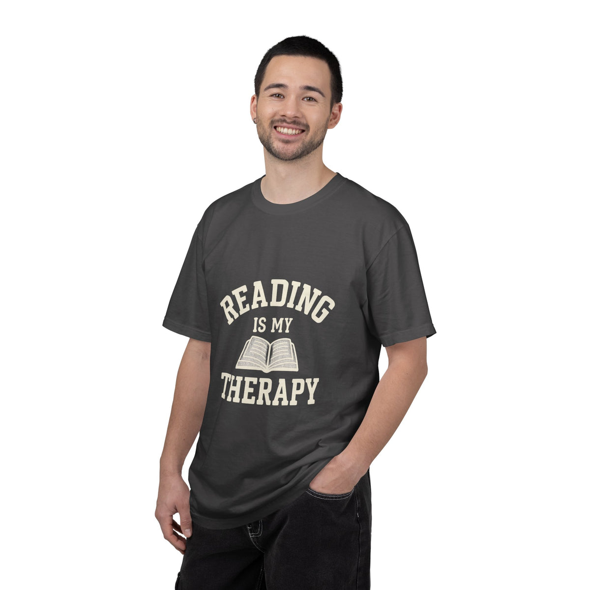 Reading Is My Therapy Book Lover Retro Aesthetic Graphic Tee - Trending Now - October 2026