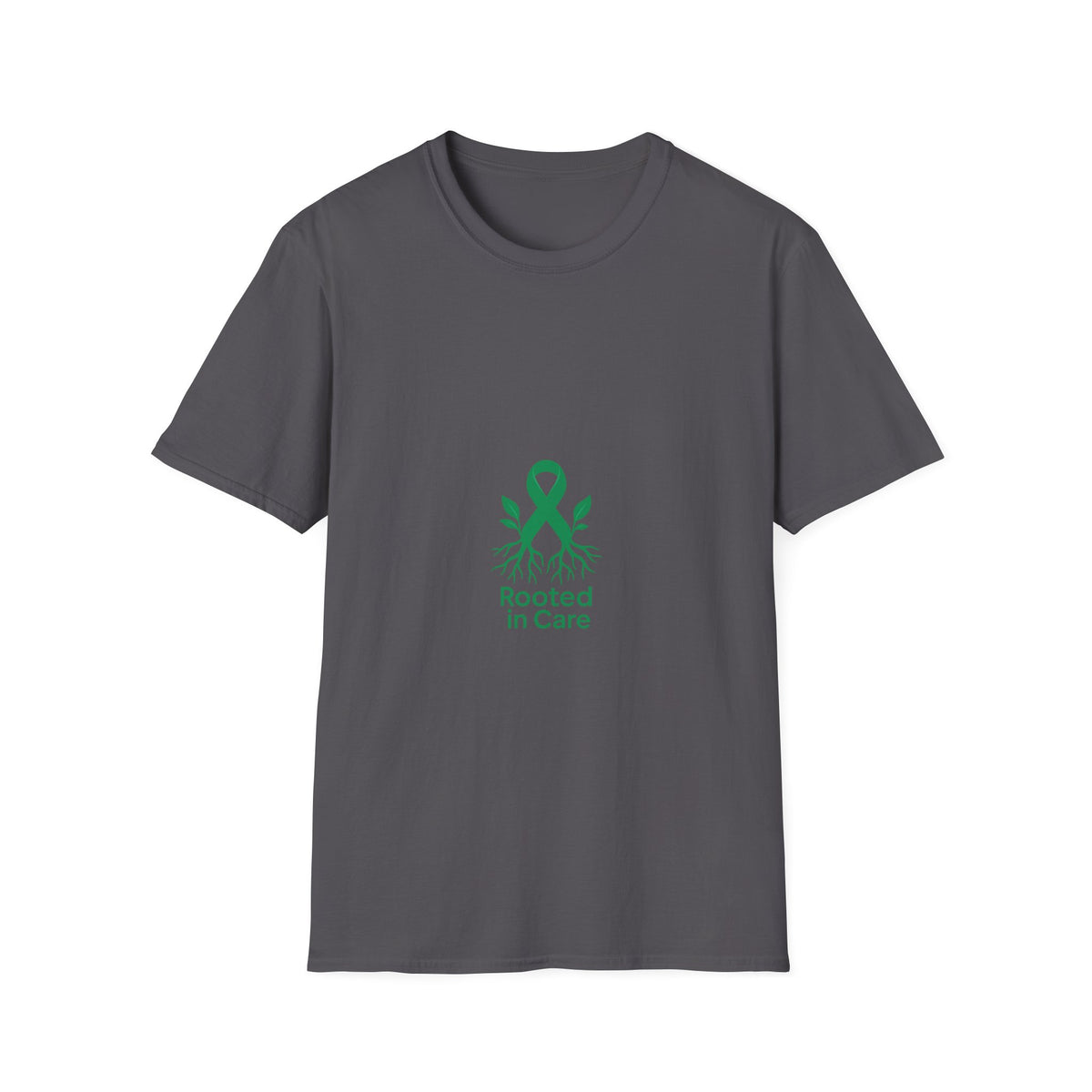Rooted In Care Graphic Tee, Cute Eco Tree Nature Ribbon T-Shirt - Trending Now - September 2026
