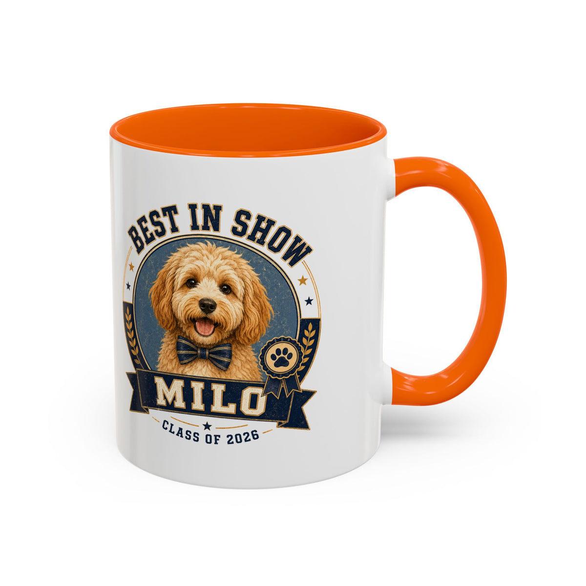 Milo Bailey Dog Dad Mom Best in Show Milo Coffee Mug — Personalized Dog Lover Gift (Class of 2026)