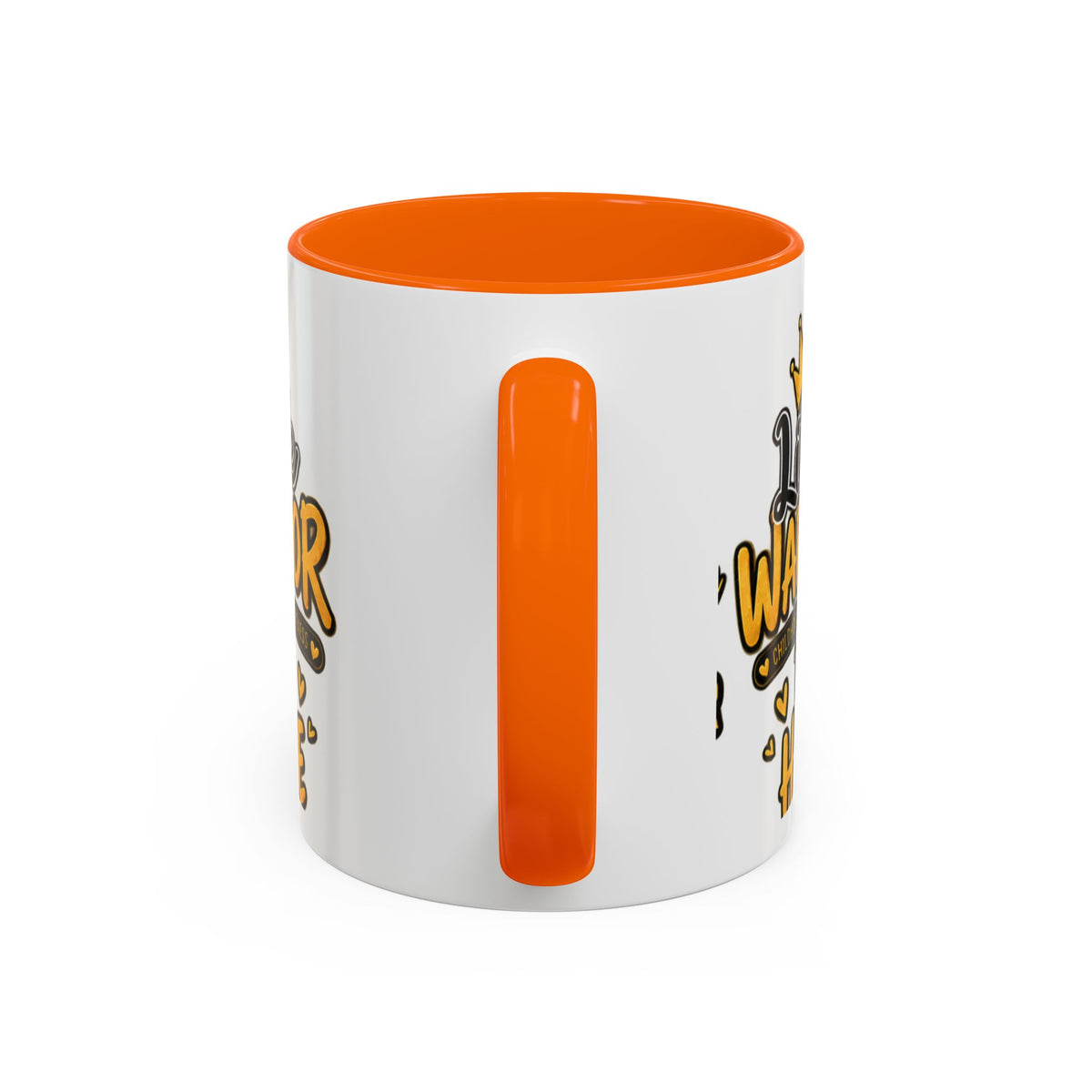 Little Warrior Childhood Cancer Awareness Coffee Mug – "Big Hope" Accent Mug